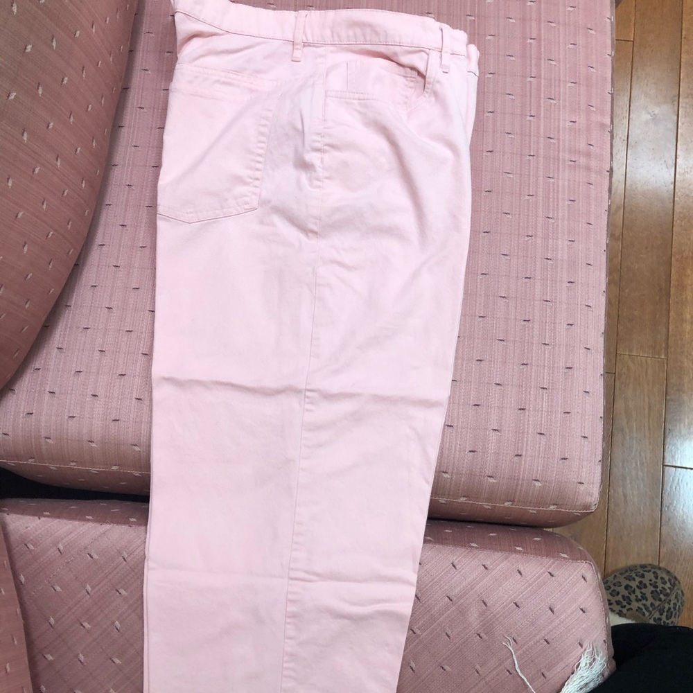 Beautiful Pink Capri Cropped Pants sz 14